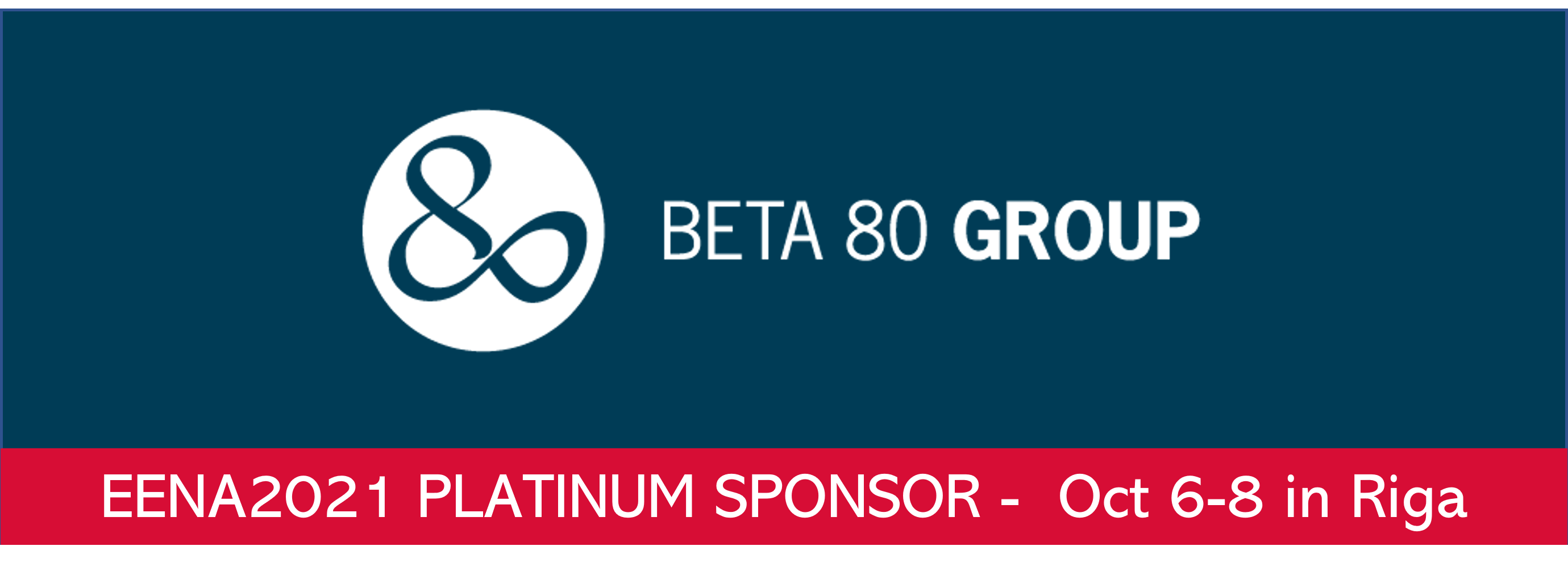 beta 80 group at eena2021 platinum sponsor