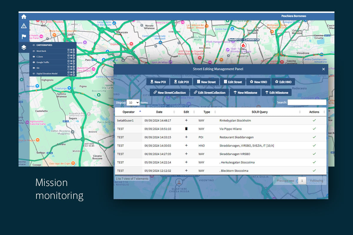 ECM_GIS_Mission monitoring